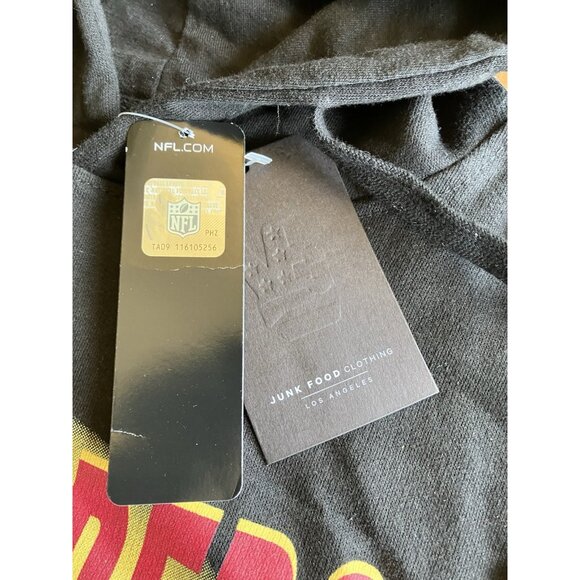 NFL Washington Commanders Junk Food Clothing Los Angeles Men’s S Hoodie Black - Picture 4 of 12